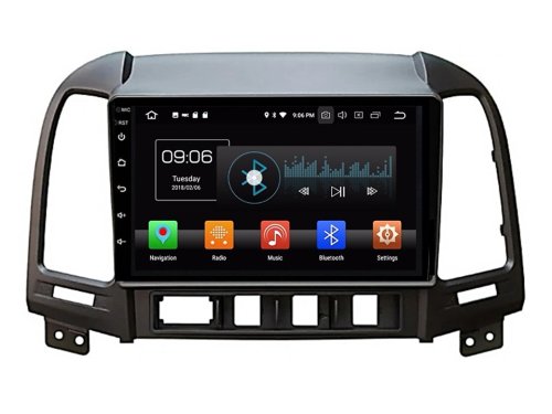 Штатная магнитола FORS.auto M400 для Hyundai Santa Fe (4+64Gb, 9") 2006-2012