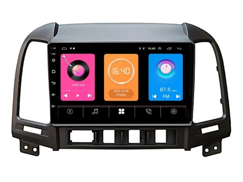 Штатная магнитола FORS.auto M500 для Hyundai Santa Fe (4+64Gb, 9") 2006-2012