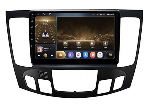 Штатна магнітола FORS.auto M400 для Hyundai Sonata/NF (4+64Gb, 9", Auto AC) 2008-2010