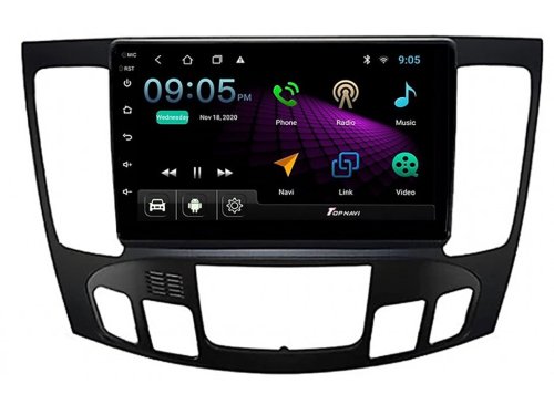 Штатна магнітола FORS.auto M500 для Hyundai Sonata/NF (4+64Gb, 9", Auto AC) 2008-2010