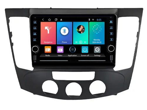 Штатная магнитола FORS.auto K150 для Hyundai Sonata/NF (2+32Gb, 8", Manual AC) 2008-2010