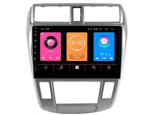 Штатная магнитола FORS.auto M500 для Honda City (4+64Gb, 10", Auto AC) 2008-2011