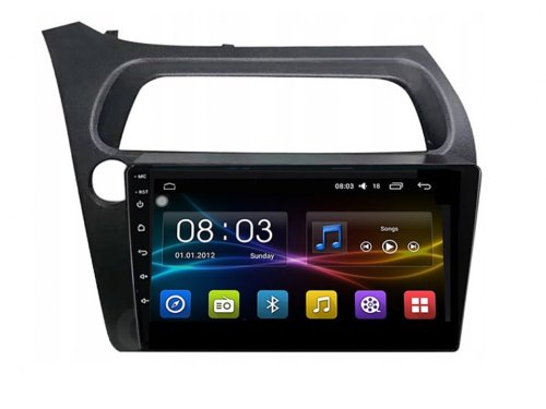 Штатная магнитола FORS.auto M500 для Honda Civic (4+64Gb, 9") 2005-2011