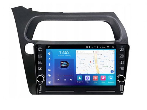 Штатная магнитола FORS.auto K100 для Honda Civic (1+16Gb, 8") 2005-2011