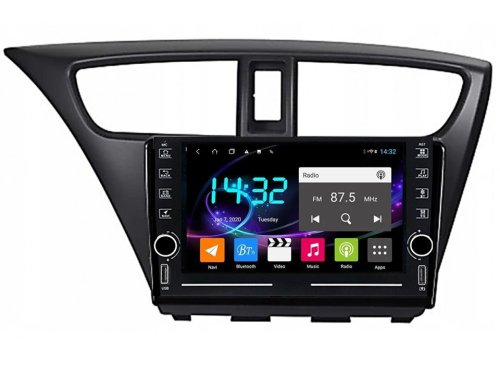 Штатна магнітола FORS.auto K200 для Honda Civic (2+32Gb, 8") 2012-2015