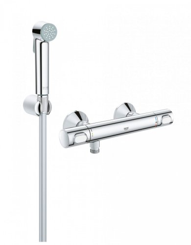Гигиенический набор Grohe Tempesta-F Trigger Spray 30 с термостатическим смесителем Grohe QuickFix Precision Flow