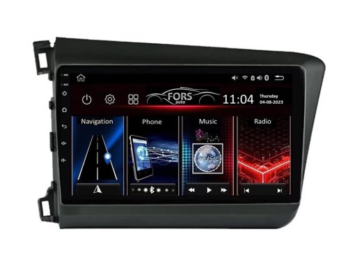 Штатная магнитола FORS.auto FS 2 ULTRA для Honda Civic (2+32Gb, 9", LHD) 2012-2015