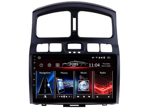 Штатная магнитола FORS.auto FS 2 ULTRA для Hyundai Santa Fe (2+32Gb, 9") 2000-2006