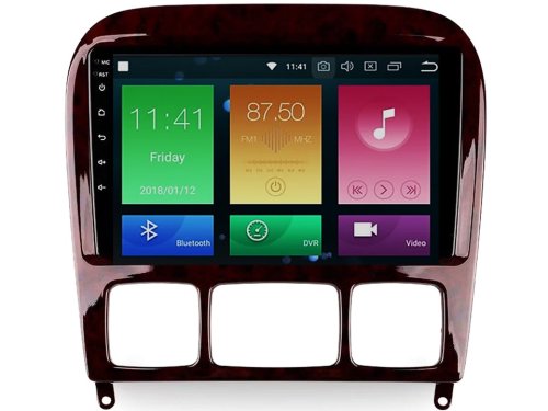 Штатная магнитола FORS.auto FS 2 ULTRA для Mercedes Benz S-Class (темное дерево) 2002-2007