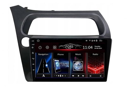 Штатная магнитола FORS.auto FS 4 MAX для Honda Civic (4+32Gb, 9") 2005-2011