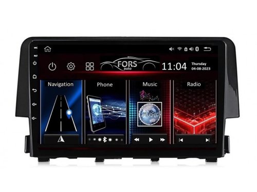 Штатная магнитола FORS.auto FS 4 MAX для Honda Civic (4+32Gb, 9") 2015-2020