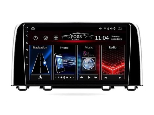 Штатная магнитола FORS.auto FS 4 MAX для Honda CRV (4+32Gb, 9") 2017+