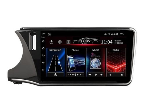 Штатная магнитола FORS.auto FS 4 MAX для Honda Fit (4+32Gb, 10", LHD) 2014-2019