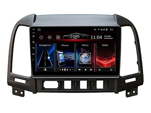 Штатная магнитола FORS.auto FS 4 PRO для Hyundai Santa Fe (4+64Gb, 9") 2006-2012