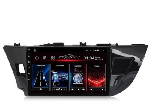 Штатная магнитола FORS.auto FS 4 PRO для Toyota Corolla 2014-2016