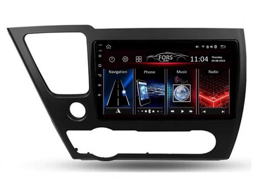 Штатная магнитола FORS.auto FS 6 MAX для Honda Civic (6+128Gb, 9") 2013-2016