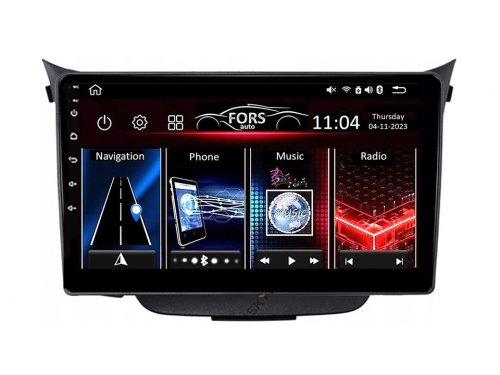 Штатная магнитола FORS.auto FS 6 MAX для Hyundai I30 (6+128Gb, 9") 2011-2017