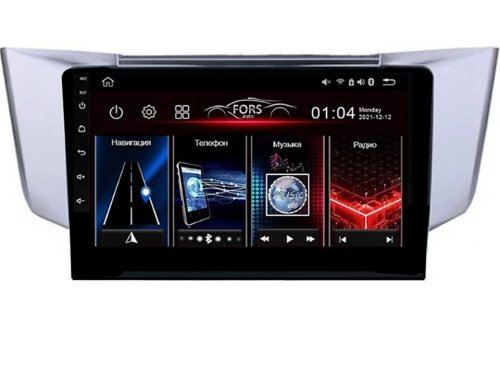Штатная магнитола FORS.auto FS 6 MAX для Lexus RX300/RX330/RX350/RX400H 2003-2009