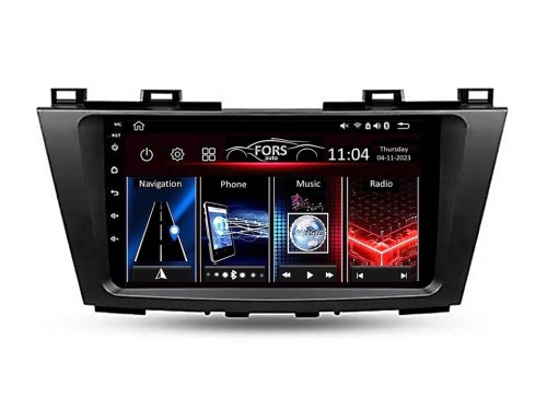 Штатная магнитола FORS.auto FS 6 MAX для Mazda 5 Premacy (6+128Gb, 9") 2009-2012