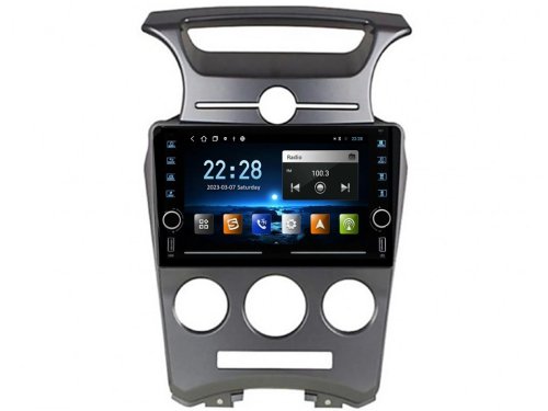 Штатная магнитола FORS.auto K100 для Kia Carens (1+16Gb, 8", Manual AC) 2007-2011