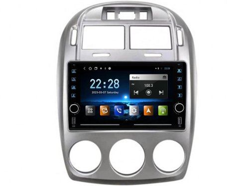 Штатная магнитола FORS.auto K100 для Kia Cerato (1+16Gb, 9", Manual AC) 2005-2012