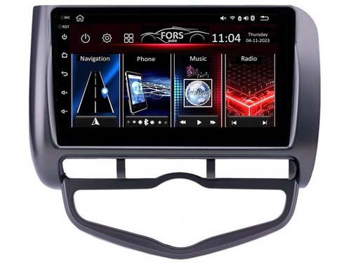 Штатная магнитола FORS.auto М300 для Honda Jazz/City (3+32Gb, 9", Auto AC) 2002-2007