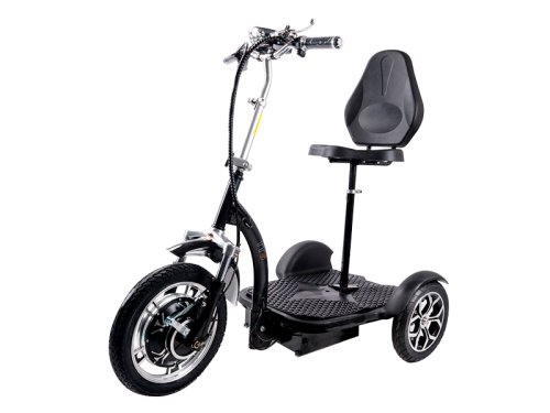 Электросамокат с сиденьем (сидение – спинка, передний амортизатор) (черный) T06-3 48V500W 12AH - SM