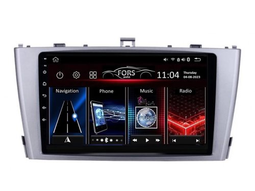 Штатна магнітола FORS.auto FS 6 MAX для Toyota Avensis (6+128Gb, 9") 2011-2015
