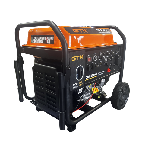 Генераторна установка інверторна відкрита DK9000Xi 9,0кВт(макс)/8,5кВт(ном), руч.старт/Електростарт + Колеса