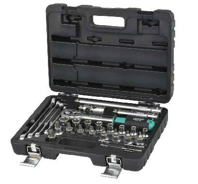 Набор инструментов 1/2" 27ед. пластик. кейс