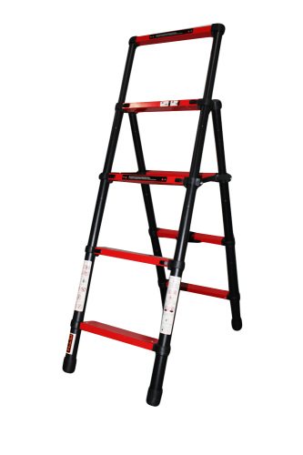 Стремянка телескопічна 4сх. верх.сх. 1,4м, двостороння