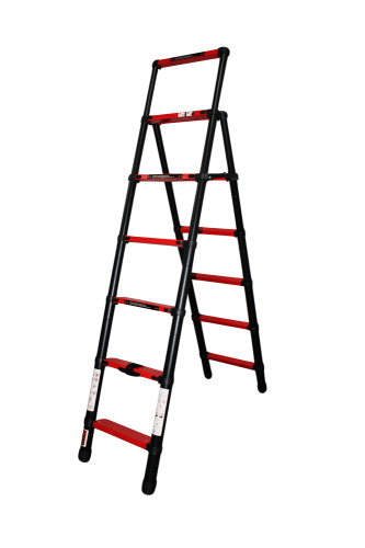 Стремянка телескопічна 6сх. верх.сх. 2м, двостороння
