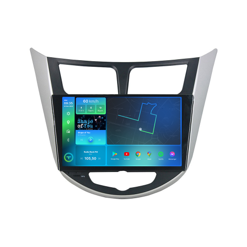 Штатна магнітола Torssen 2K Hyundai Accent 2011-2018 silver+black F9232 4G Carplay DSP