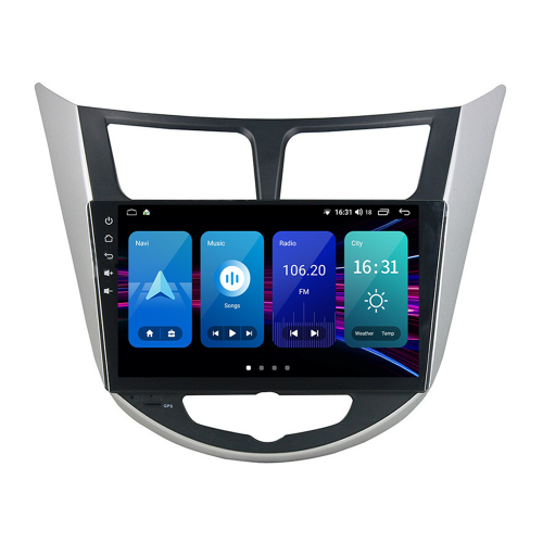 Штатная магнитола Torssen Hyundai Accent 2011-2018 silver+black NF9