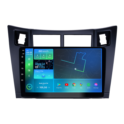 Штатна магнітола Torssen Toyota Yaris Vios 05-11 black F9332 4G Carplay DSP