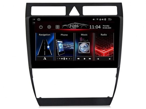 Штатная магнитола FORS.auto FS 2 PRO для Audi A6/S6 (2+32Gb, 9") 1997-2007