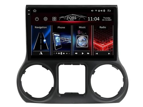 Штатная магнитола FORS.auto FS 2 PRO для Jeep Wrangler (2+32Gb, 10") 2011-2016