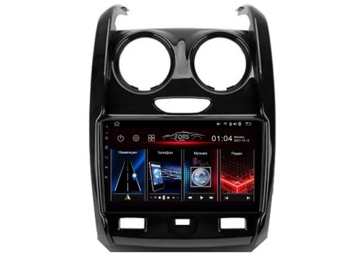 Штатная магнитола FORS.auto FS 2 PRO для Renault Duster (9 inch, UV) 2015-2020