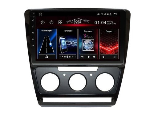 Штатная магнитола FORS.auto FS 2 PRO для Skoda Superb (Manual AC) 2010-2014