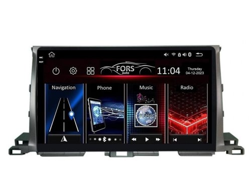 Штатная магнитола FORS.auto FS 2 PRO для Toyota Highlander (2+32Gb, 10") 2015-2020