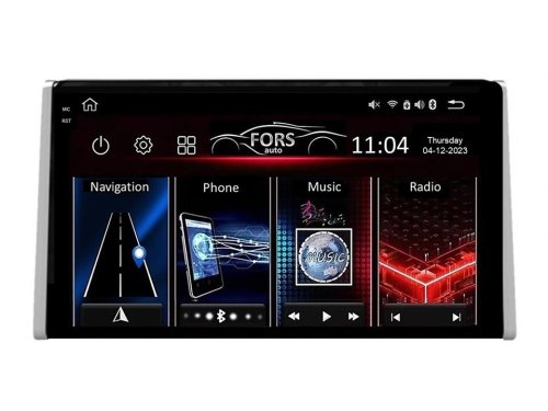 Штатна магнітола FORS.auto FS 2 PRO для Toyota RAV4 (2+32Gb, 10") 2018-2022