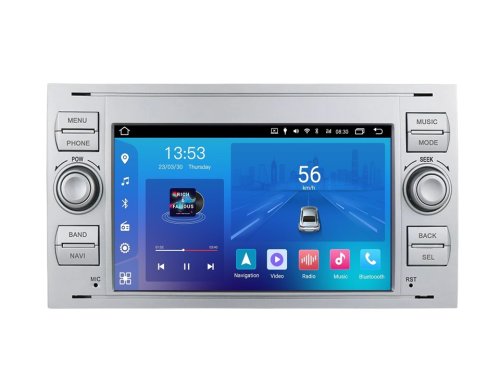 Штатная магнитола FORS.auto FS 2 ULTRA для Ford Focus/Mondeo/S-Max/C-Max/Kuga/Fiesta/Fusion (2+32Gb, 7", silver) 2005-2011