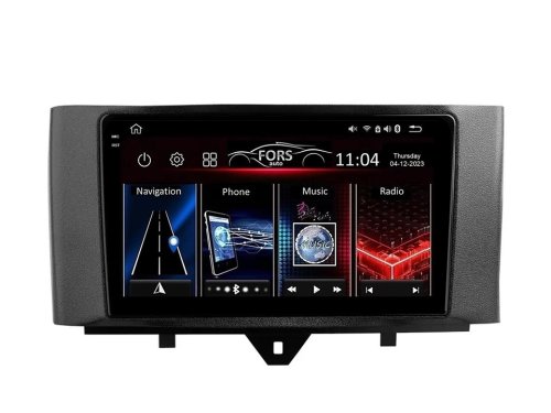 Штатная магнитола FORS.auto FS 4 MAX для Smart Fortwo (4+32Gb, 9") 2011-2015