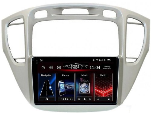 Штатна магнітола FORS.auto FS 4 PRO для Toyota Highlander (4+64Gb, 9") 2000-2007
