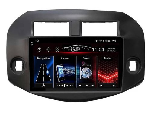 Штатна магнітола FORS.auto FS 4 PRO для Toyota RAV4 (4+64Gb, 10") 2006-2012