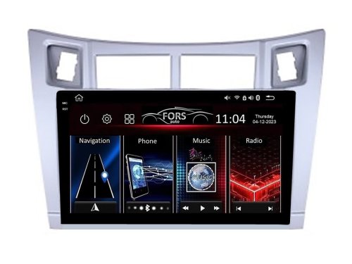 Штатна магнітола FORS.auto FS 4 PRO для Toyota Yaris/Vitz/Platz (4+64Gb, 9") 2005-2011