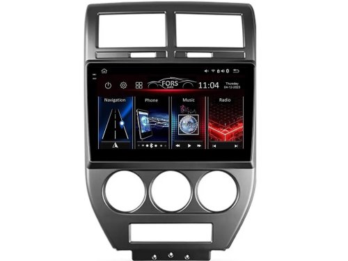 Штатна магнітола FORS.auto FS 6 MAX для Jeep Compass (6+128Gb, 10") 2007-2009