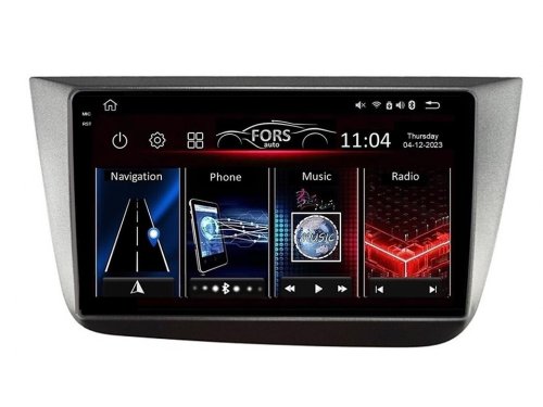 Штатна магнітола FORS.auto FS 6 MAX для Seat Altea (6+128Gb, 9") 2004-2015