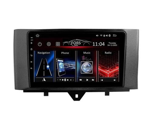 Штатная магнитола FORS.auto М300 для Smart Fortwo (3+32Gb, 9") 2011-2015