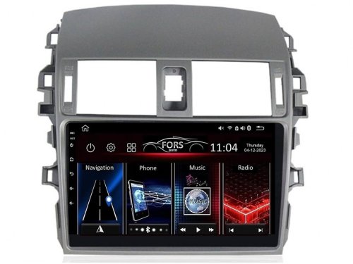 Штатная магнитола FORS.auto М300 для Toyota Corolla (3+32Gb, 9") 2007-2013